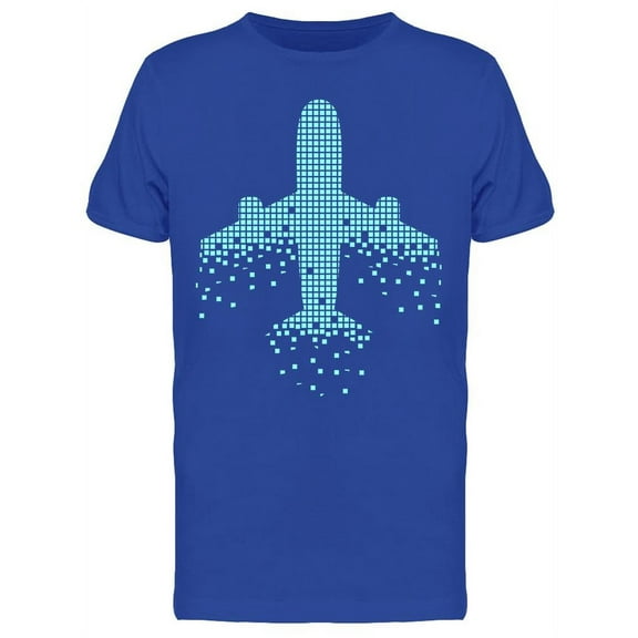 Dotted Airplane Design T-Shirt Men -Image by Shutterstock, Male x-Large