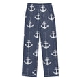 thumbnail image 1 of Dotted Anchors Pattern Pajama Pants Soft Lightweight Lounge Pants Bottoms Sleep Pants Warm Comfy, 1 of 9