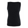 thumbnail image 1 of Karen Scott Dotted Boat-Neck Shell Deep Black M, 1 of 1