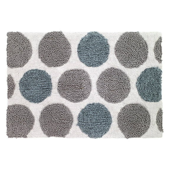 Dotted Circles Rug White