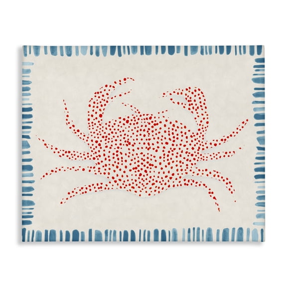 Stupell Industries Dotted Depths Crab Canvas Wall Art, design by Hannah Dawson, 16 x 20
