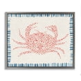 thumbnail image 1 of Stupell Industries Dotted Depths Crab Gray Framed Floater Canvas Wall Art, design by Hannah Dawson, 17 x 21, 1 of 9