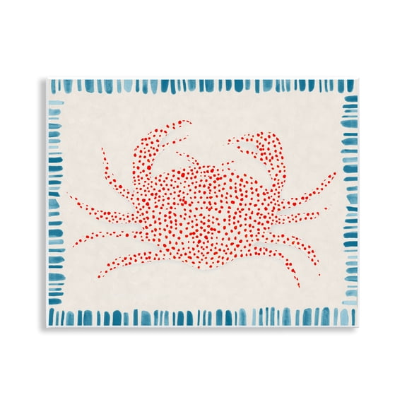 Stupell Industries Dotted Depths Crab Wall Plaque Art, design by Hannah Dawson, 11 x 14