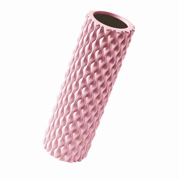 Dotted Float Massage Roller, Solid Yoga Column Massage Foam Roller (Cornflower Pink)