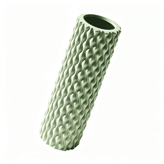 Dotted Float Massage Roller, Solid Yoga Column Massage Foam Roller (Matcha Green)
