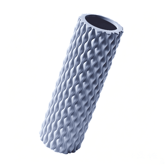 Dotted Float Massage Roller, Solid Yoga Column Massage Foam Roller (Morning Mist Blue)
