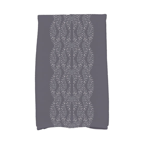 Dotted Focus 16 x 25 Inch Purple Geometric Print Kitchen Towel