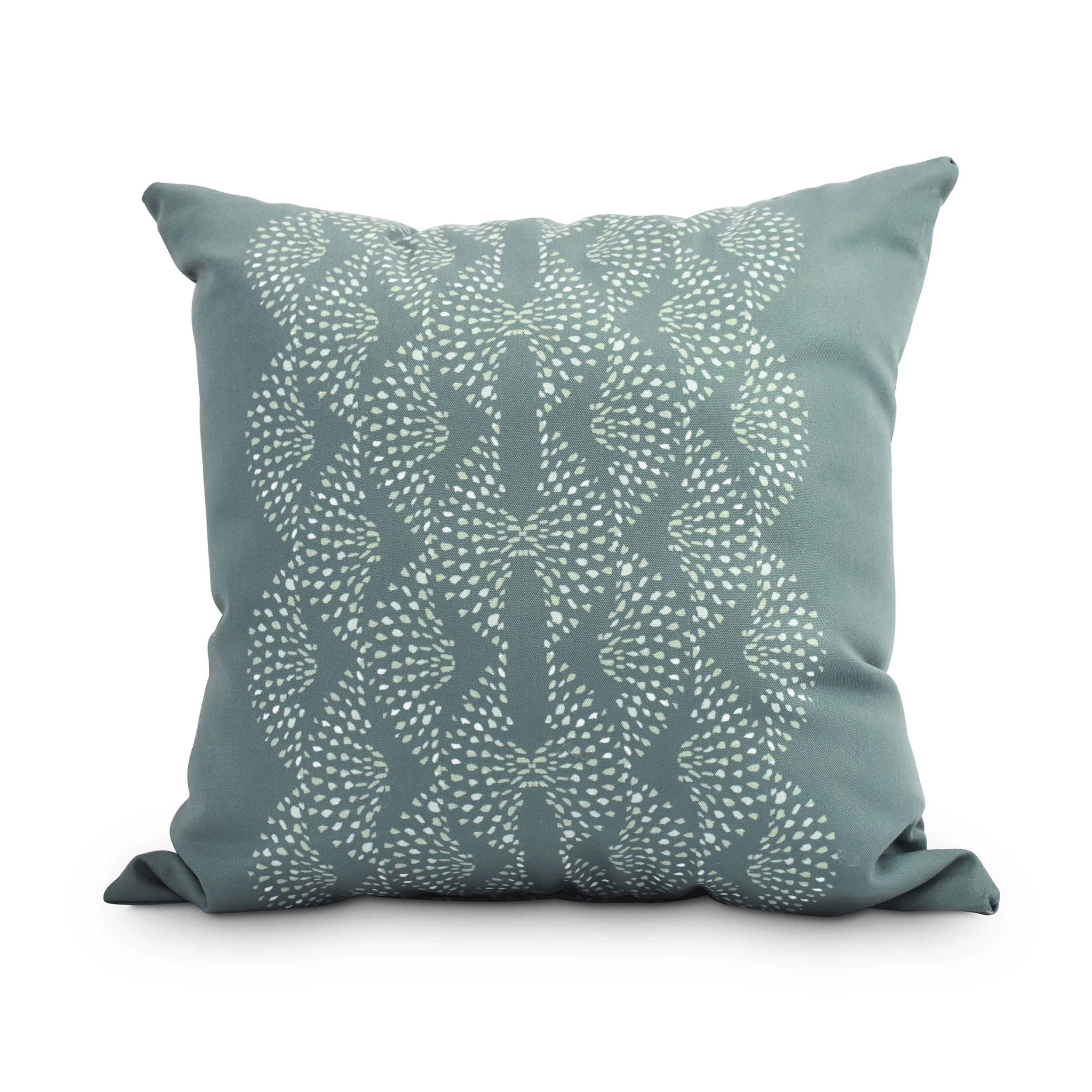 Dotted Focus 18 Inch Green Geometric Print Decorative Throw Pillow