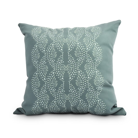 Dotted Focus 18 Inch Green Geometric Print Decorative Throw Pillow