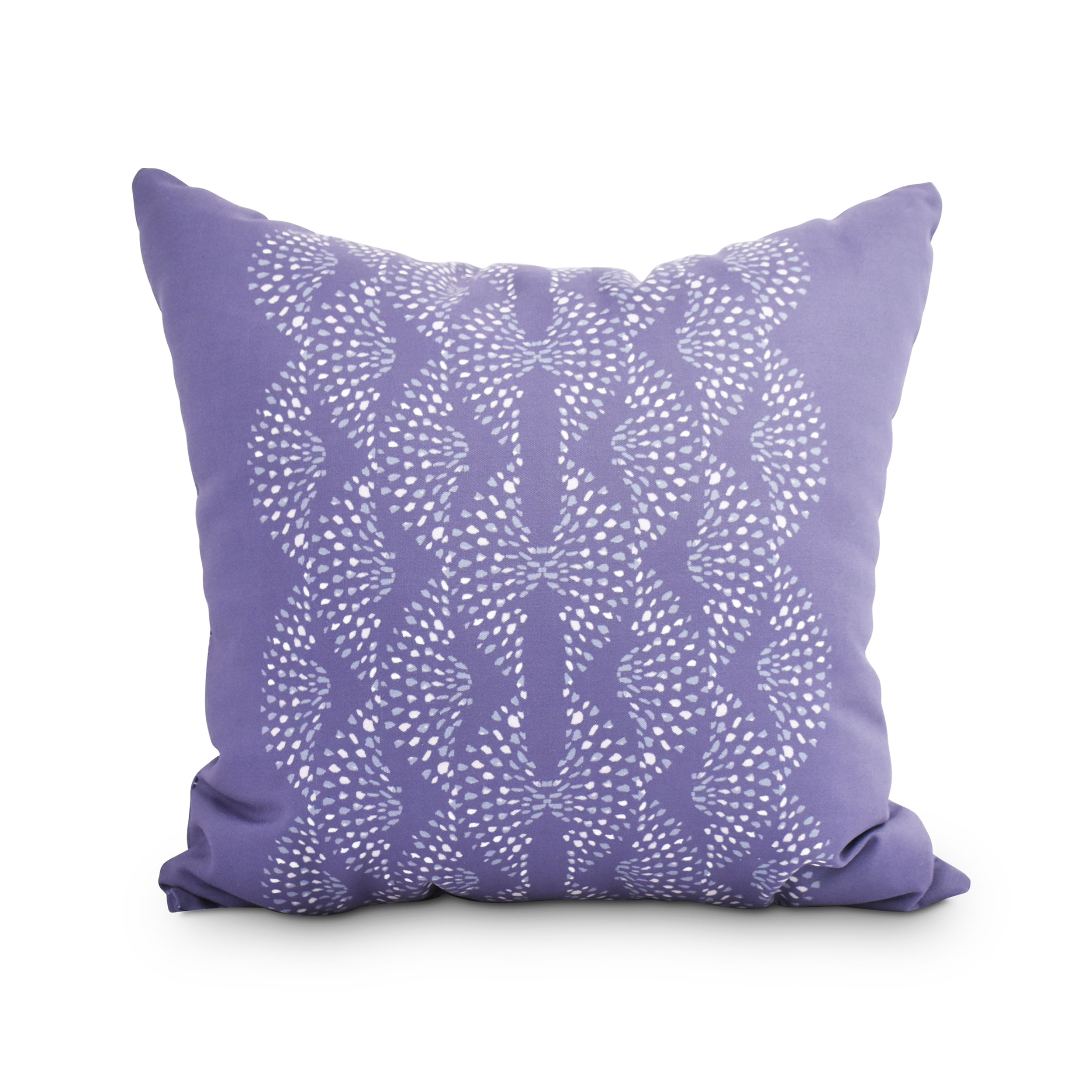 Dotted Focus 18 Inch Purple Geometric Print Decorative Throw Pillow