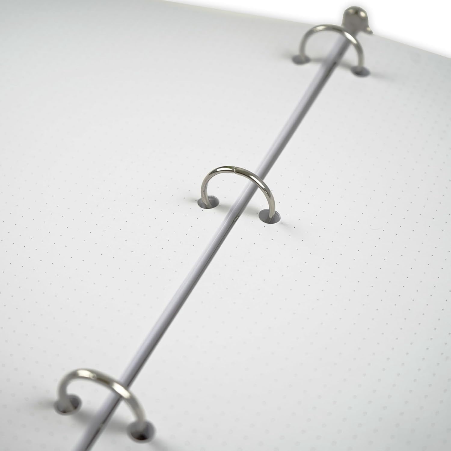 Dotted Grid Paper, Letter Size, 3-Hole Punched (Large Holes), 200 Sheets/400 Pages, 120 GSM, 8.5 x 11 inches, White, for Calligraphy, Journaling, Drawing
