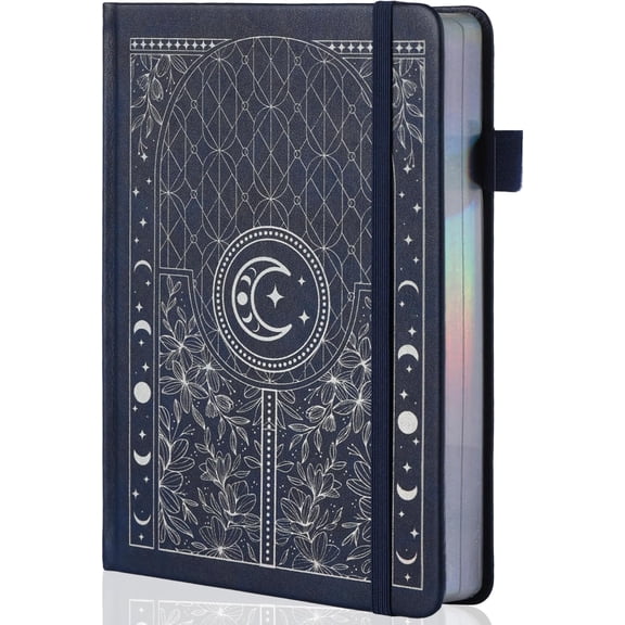 Dotted Journal Notebook, 160gsm 190 Numbered Thick Paper, A5 Hardcover Dotted Grid Diary for Women Men Work Writing, Journaling, Drawing, 5.8 x 8.3 in