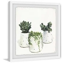 Dotted Pots Framed Painting Art Print, 12.00" x 1.50"