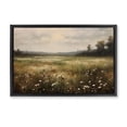 thumbnail image 1 of Stupell Industries Dotted With Daisies Field Black Framed Floater Canvas Wall Art, design by Creative Studio, 21 x 31, 1 of 9