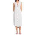 thumbnail image 1 of Dotti WHITE Shirt Dress Cover up, US Medium, 1 of 1