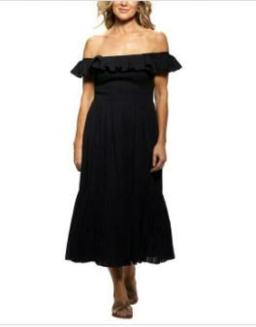 white christmas dresses Women Blue & Pink Floral Printed Off-Shoulder Neck Puff Sleeves Cut-Out  Asymmetrical Hem A-Line Midi Dress