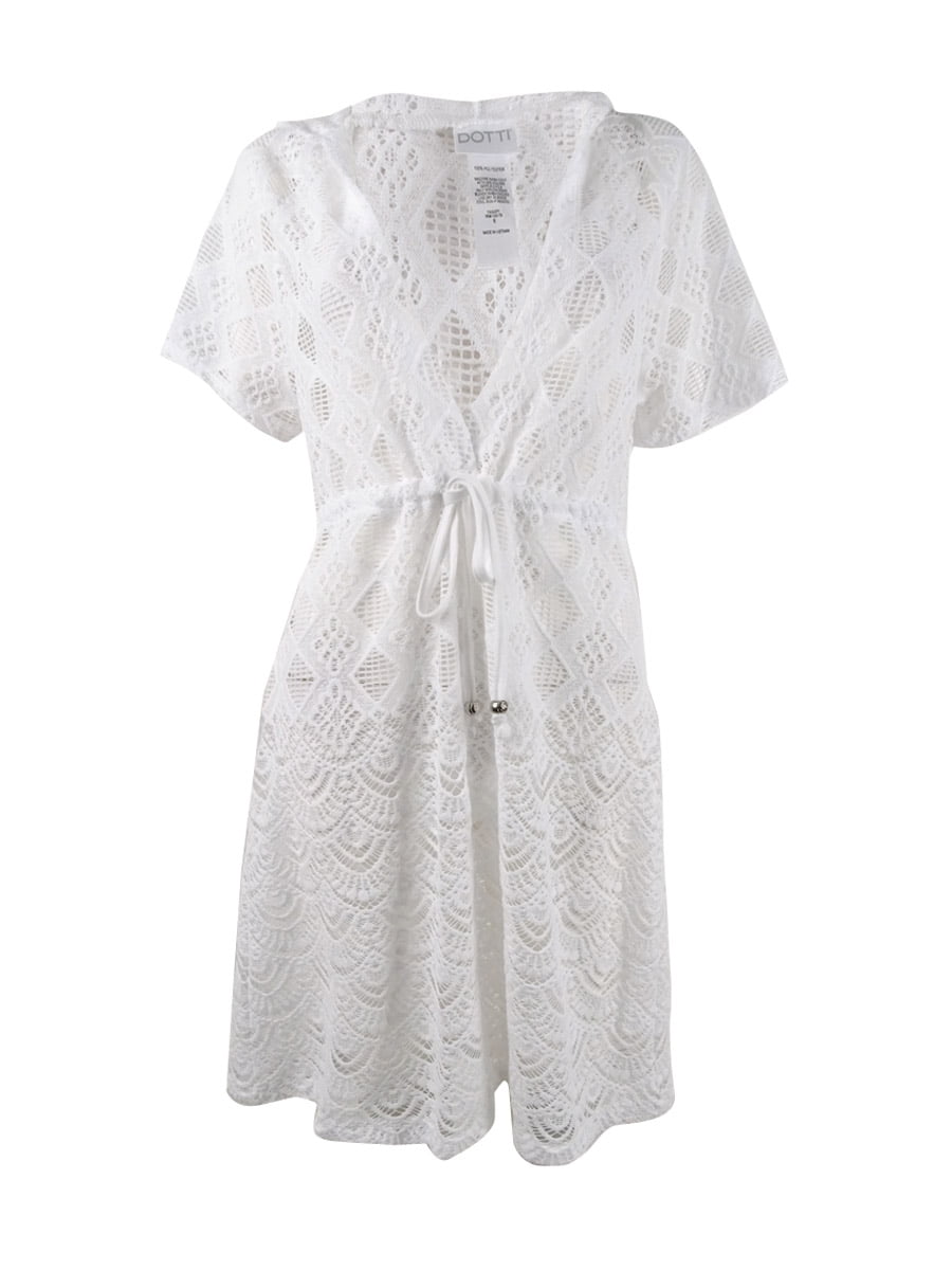 dotti lace dress Dotti Black Beige Floral Lace Bodycon Mini Dress Size 8 / S (s) - Used Very Good