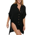 thumbnail image 1 of Dotti Womens Royal Belize Shirt Dress Cover-up Style-DTRBC101 Swimsuit, 1 of 3