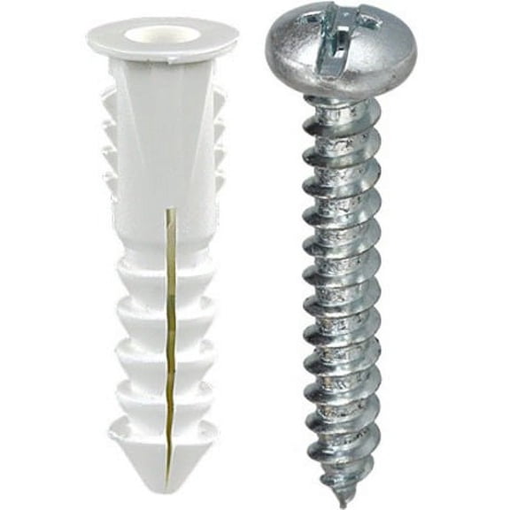 Dottie #6 White Wing Conical Anchor Kit w/ Pan Head Combo Drive Screws