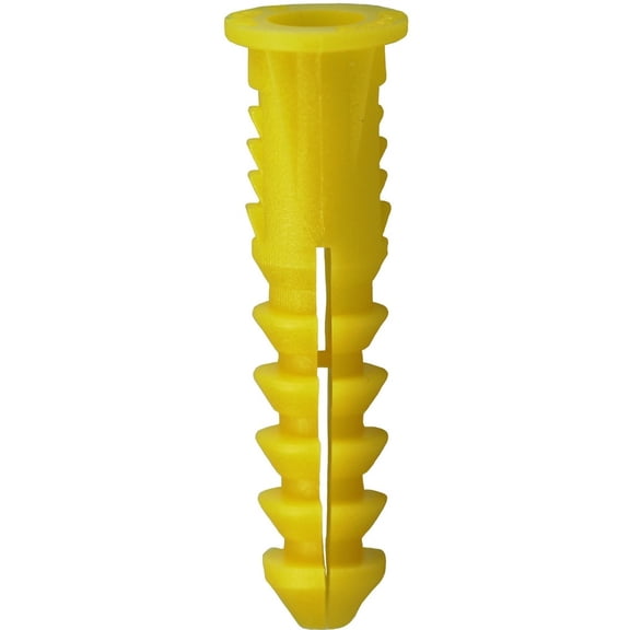 Dottie #8-#10-#12 Yellow Wing Conical Plastic Anchor