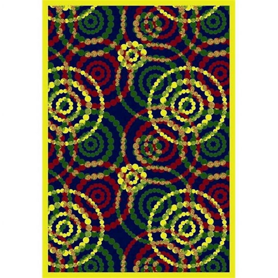 Dottie Rainbow 7 ft.8 in. x 10 ft.9 in. WearOn Nylon Machine Tufted- Cut Pile Whimsy Rug