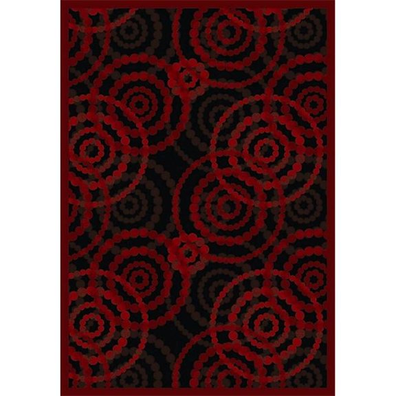 Dottie Ruby 7 ft.8 in. x 10 ft.9 in. WearOn Nylon Machine Tufted- Cut Pile Whimsy Rug