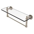 thumbnail image 1 of Dottingham 16-in  Glass Vanity Shelf  with Integrated Towel Bar in Antique Pewter, 1 of 5
