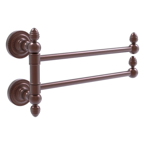 Dottingham Collection 2 Swing Arm Towel Rail - Antique Copper