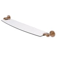thumbnail image 1 of Dottingham Collection 24-in Glass Shelf in Brushed Bronze, 1 of 3
