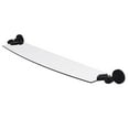 thumbnail image 1 of Dottingham Collection 24-in Glass Shelf in Matte Black, 1 of 3