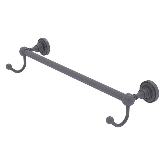 Dottingham Collection 30 Inch Towel Bar with Integrated Hooks