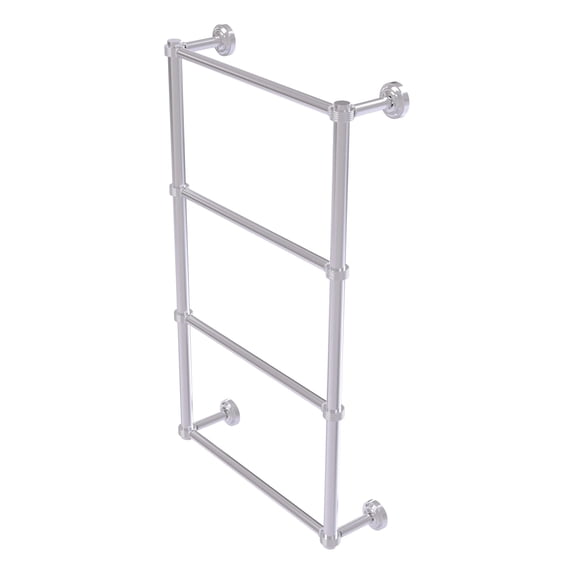Dottingham Collection 4 Tier 36 Inch Ladder Towel Bar with Groovy Detail