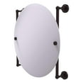 thumbnail image 1 of Dottingham Collection Round Frameless Rail Mounted Mirror - Antique Bronze, 1 of 2