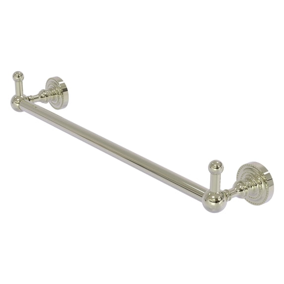 Dottingham Collection Towel Bar with Integrated Hooks - Polished Nickel / 18 Inch