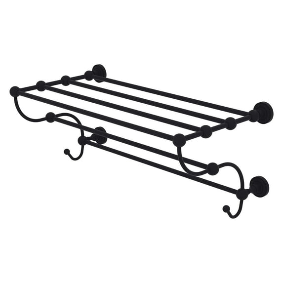 Dottingham Collection Train Rack Towel Shelf - Matte Black / 36 Inch