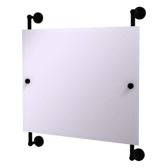 Dottingham Landscape Rectangular Frameless Rail Mounted Mirror - DT-27-93-BKM