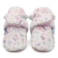 thumbnail image 1 of Dotty Fish Soft Cotton Baby Booties - Non-Slip, Warm Fleece Lined – Butterflies, 12-18 Months, 1 of 6