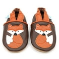 thumbnail image 1 of Dotty Fish Soft Sole Leather Early Walker Shoes - Orange Fox - 6-12 Months, 1 of 6