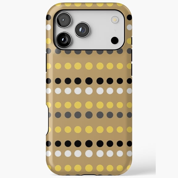 Dotty Pattern Micro Polka Dot Print Tough iPhone Case 17 11 12 13 14 15 16 Pro Max