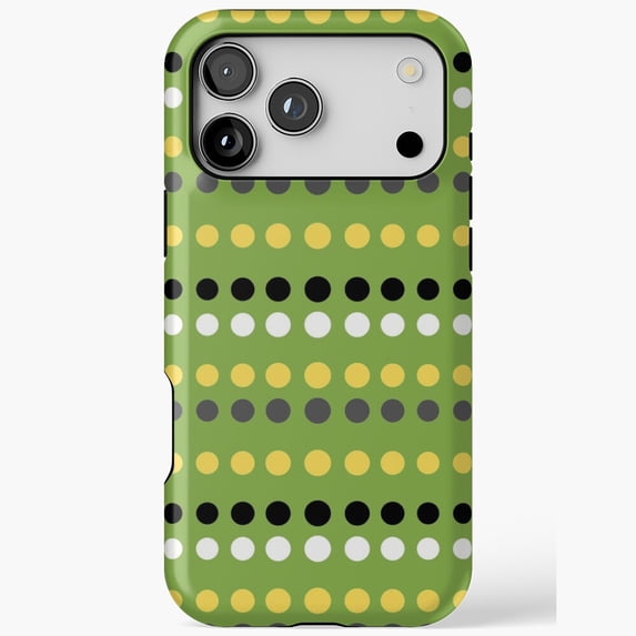 Dotty Pattern Simple Minimalist Spots Print Tough iPhone Case 17 16 15 ...
