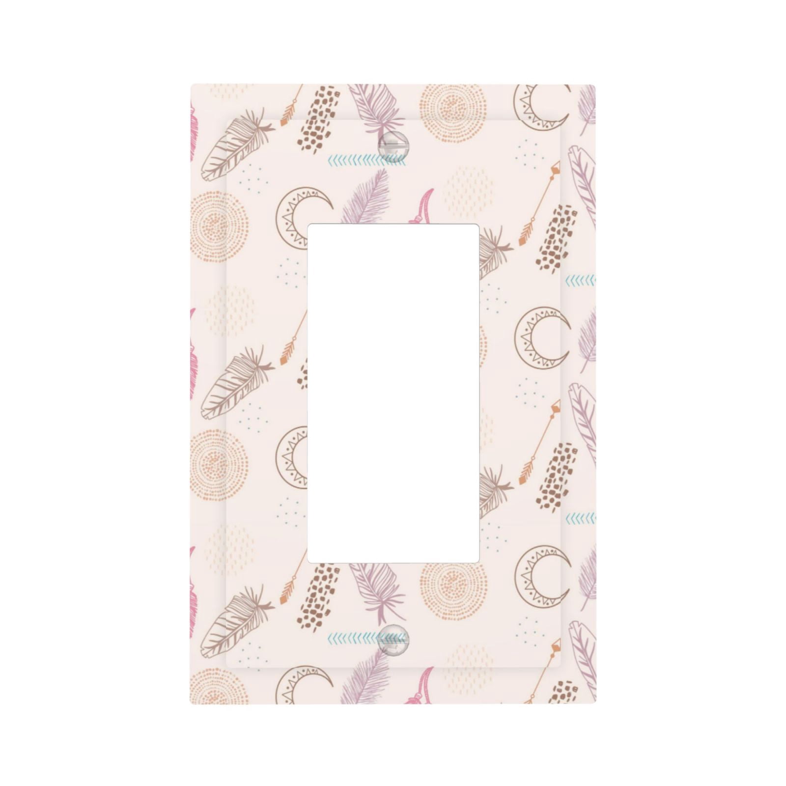 DouZhe 1-Gang Decorator/Rocker Wallplate, Boho Style Hippie Bohemian ...
