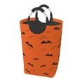 thumbnail image 1 of DouZhe 50L Rectangular Laundry Basket, Halloween Bats Orange Prints Waterproof Foldable Laundry Hamper with Aluminum Handles, 1 of 6