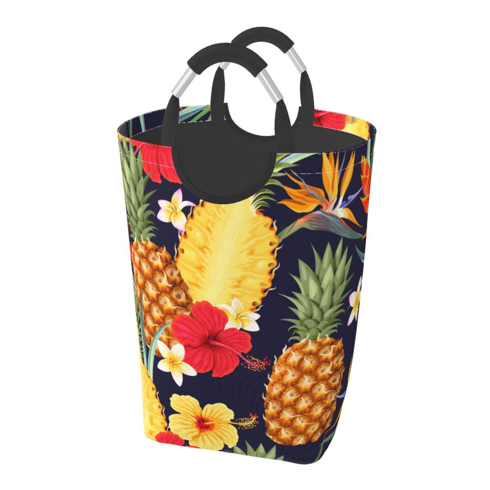 Tropical Fruit Hawaiian Print Laundry Basket