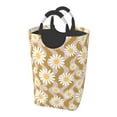 thumbnail image 1 of DouZhe 50L Rectangular Laundry Basket, Yellow Daisy Floral Prints Waterproof Foldable Laundry Hamper with Aluminum Handles, 1 of 6