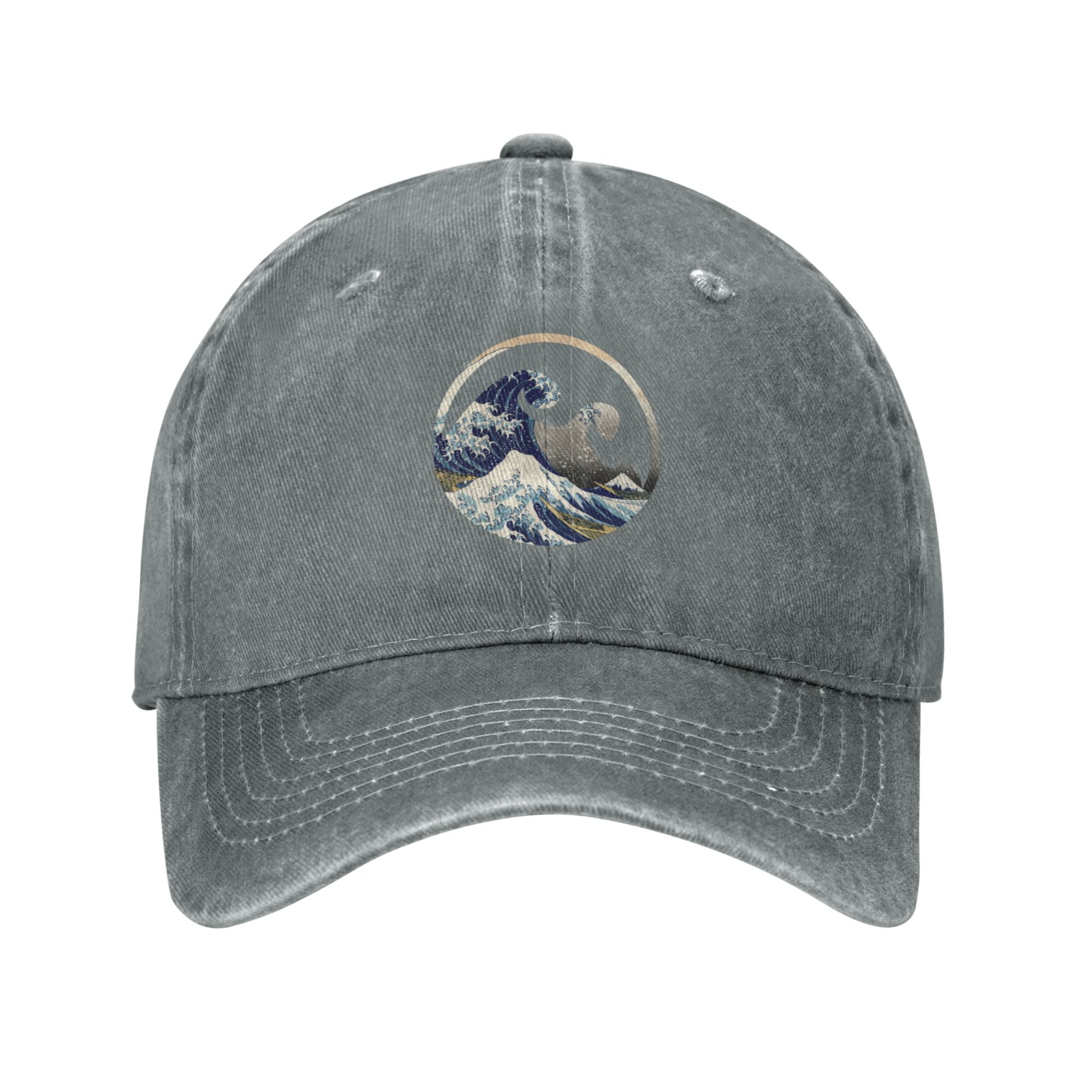 DouZhe Adjustable Washed Cotton Baseball Cap Abstract