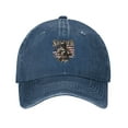 thumbnail image 1 of DouZhe Adjustable Washed Cotton Baseball Cap - American Soldier Flag Prints Vintage Dad Hat Unisex Sports Caps (Blue), 1 of 7