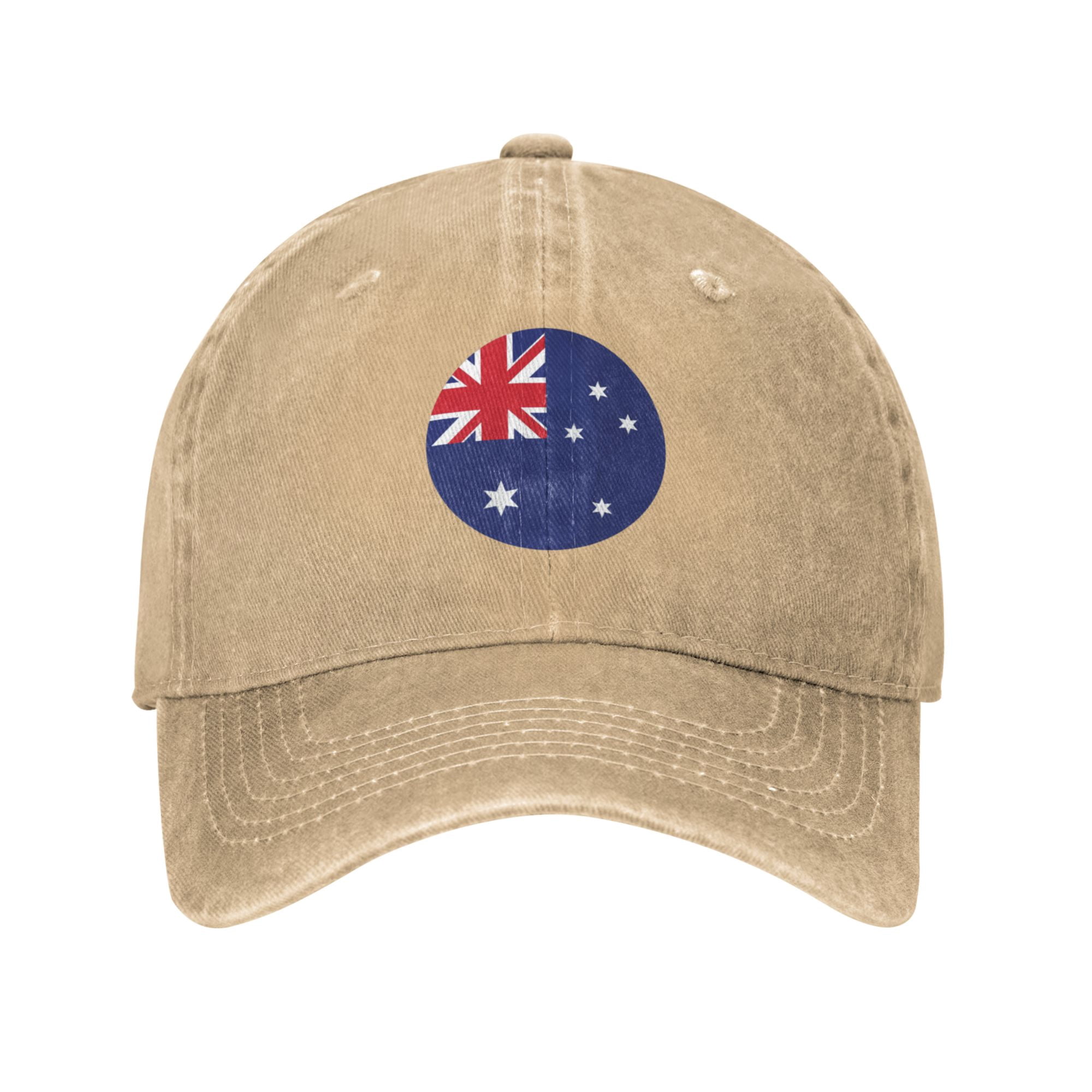 DouZhe Adjustable Washed Cotton Baseball Cap - Australia Flag Prints ...