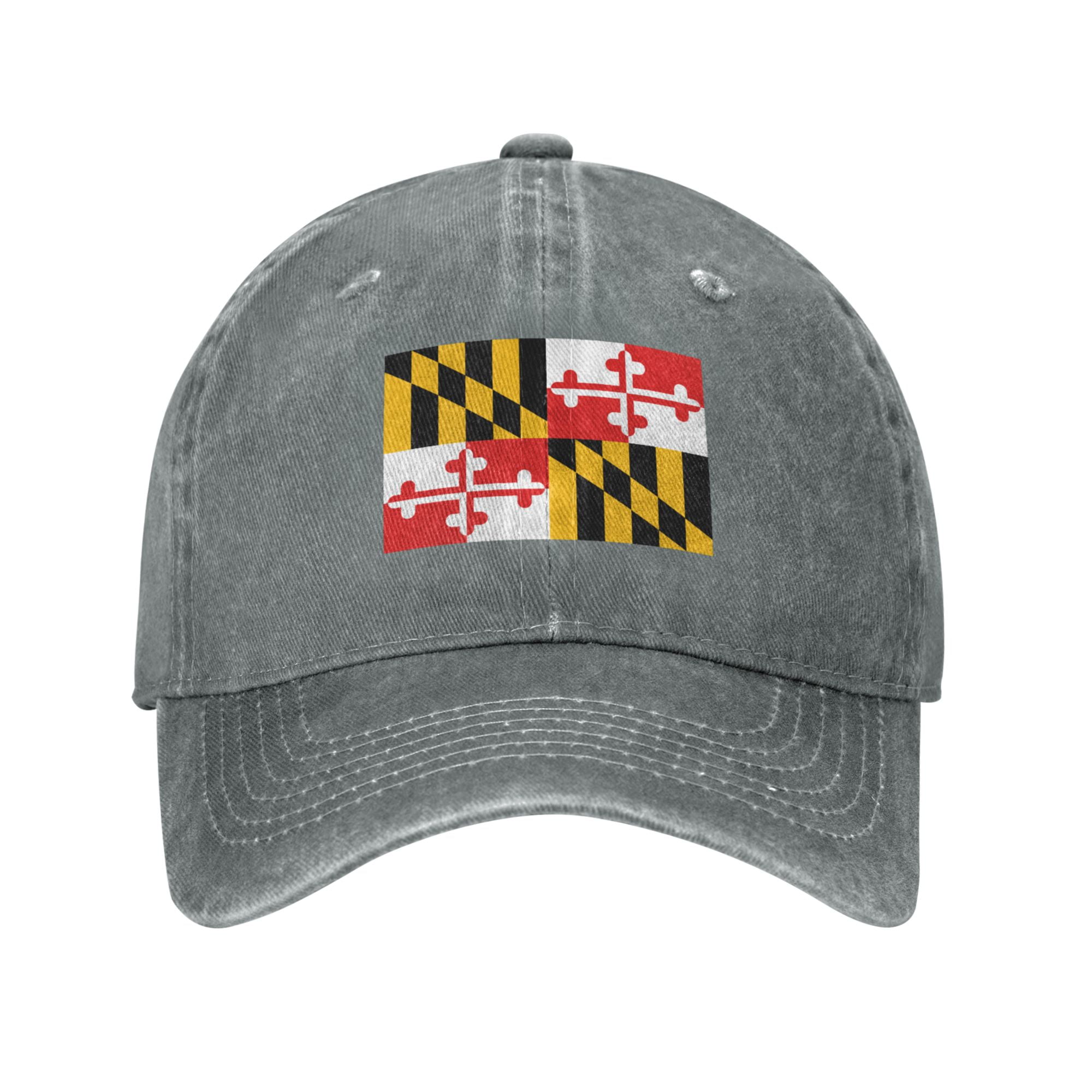 https://i5.walmartimages.com/seo/DouZhe-Adjustable-Washed-Cotton-Baseball-Cap-Maryland-State-Flag-Prints-Vintage-Dad-Hat-Unisex-Sports-Caps-Gray_e35bf7b6-2f39-4cd3-a583-42bc1c584ec2.b1119cc4cdd6bada4135aeffd2730124.jpeg