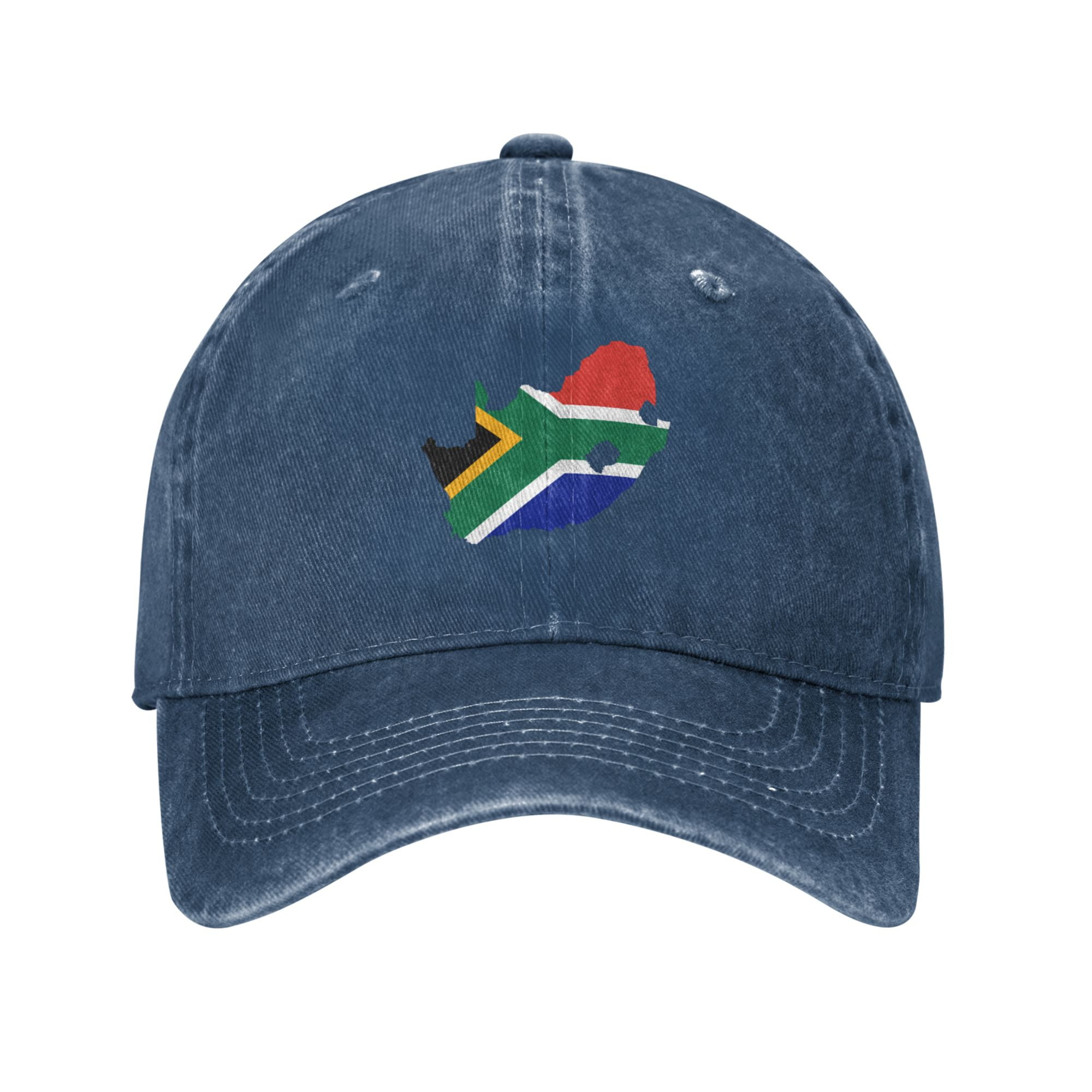 DouZhe Adjustable Washed Cotton Baseball Cap South Africa Map