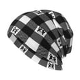 thumbnail image 1 of DouZhe Beanie Hats for Men and Women, Cartoon Pet Dog Checked Patterns Adult Unisex Knit Hat Winter Warm Skull Cap, 1 of 7